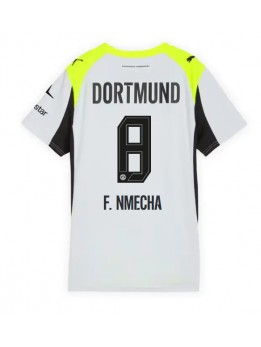 Billige Borussia Dortmund Felix Nmecha #8 Bortedrakt Dame 2025-26 Kortermet